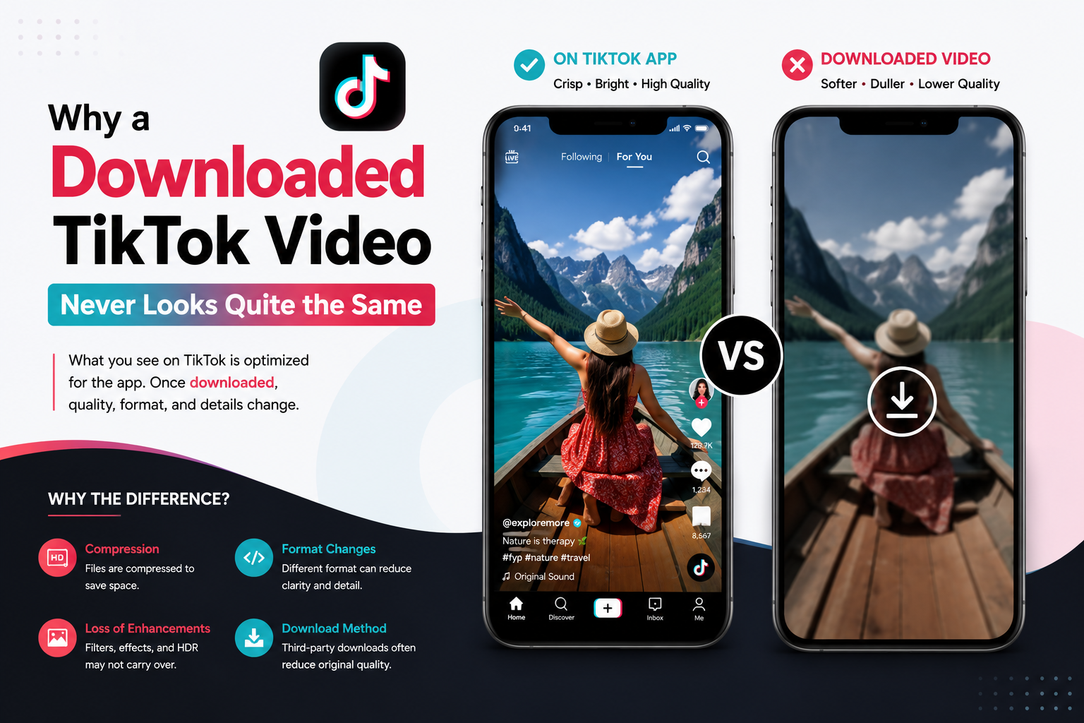 Why a Downloaded TikTok Video Never Looks Quite the Same